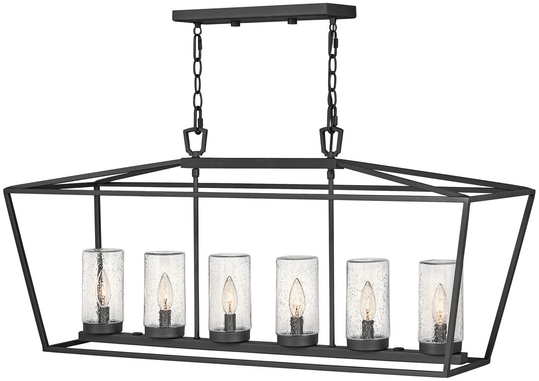 Quintiesse Alford Place lámpara colgante 6x40 W negro QN-ALFORD-PLACE-6P-MB