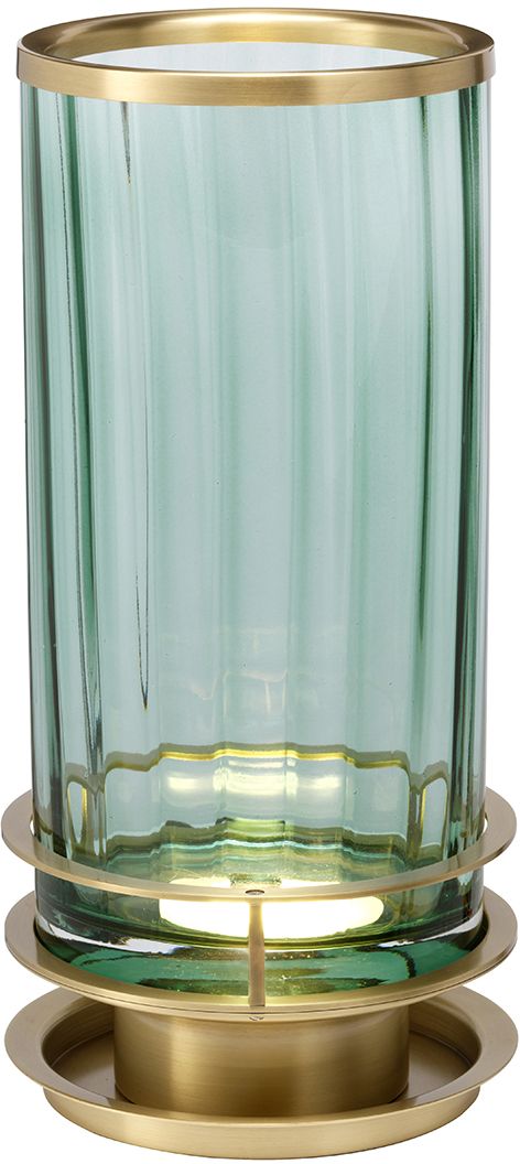 Quintiesse Arno lámpara de sobremesa 1x9 W latón-verde QN-ARNO-GREEN-AB