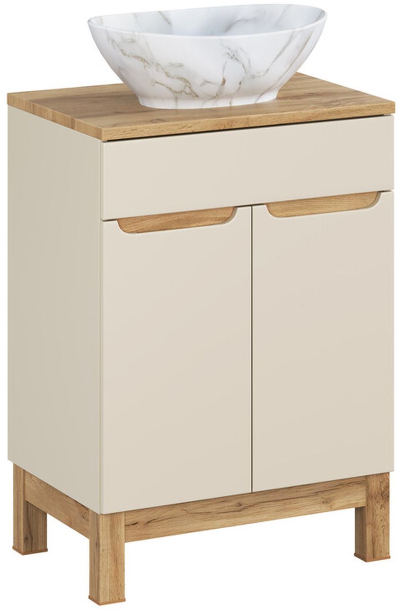 Conjunto armario Comad Bali Cashmere BALI CASHMERE 82-60-46-2D, lavabo Comad Pati UN-PATI-MW3, BLAT UN. 89-60-B WOTAN