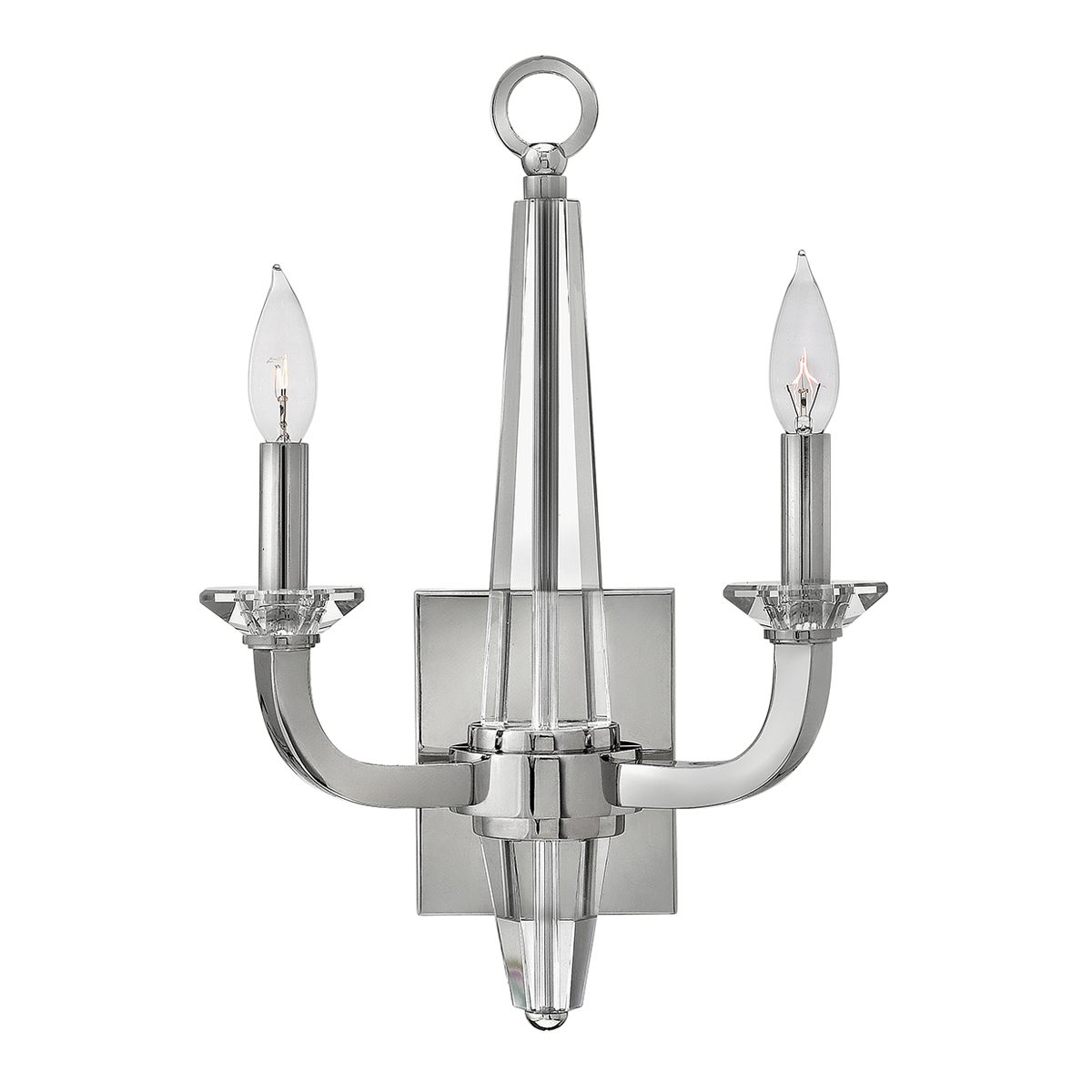 Quintiesse Ascher lámpara de pared 2x60 W níquel QN-ASCHER2