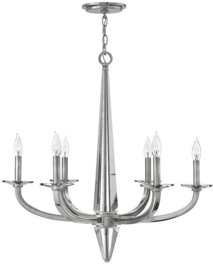Quintiesse Ascher lámpara colgante 6x60 W níquel QN-ASCHER6