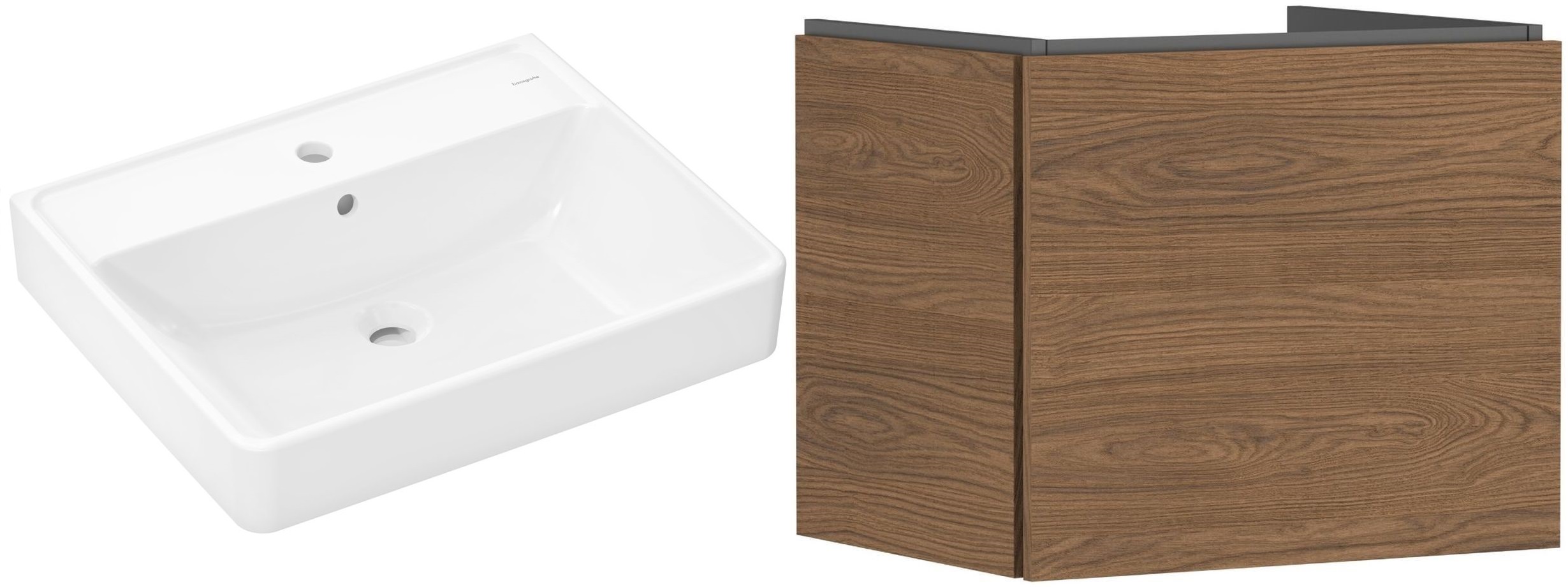 Conjunto armario Hansgrohe Xilesa E 54253550, lavabo Hansgrohe Xanuia Q 60133450