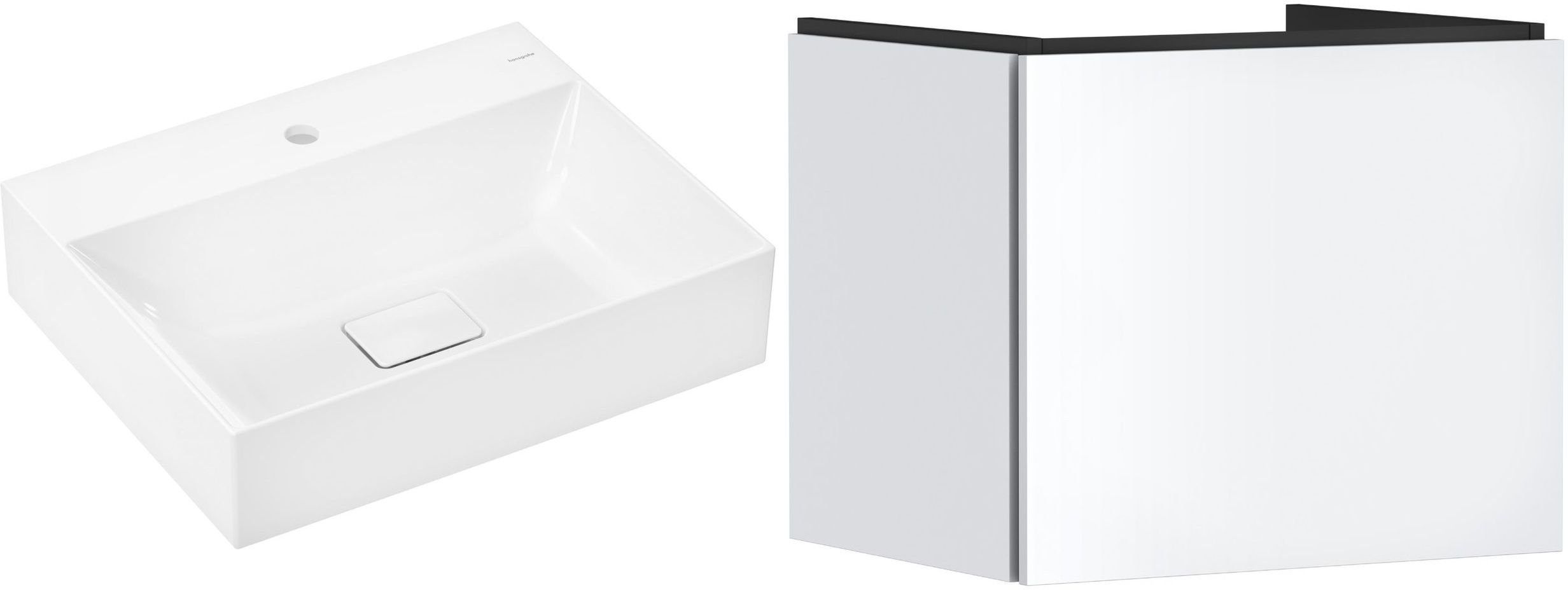 Conjunto lavabo Hansgrohe Xevolos E 61092450, armario Hansgrohe Xilesa E 54253700