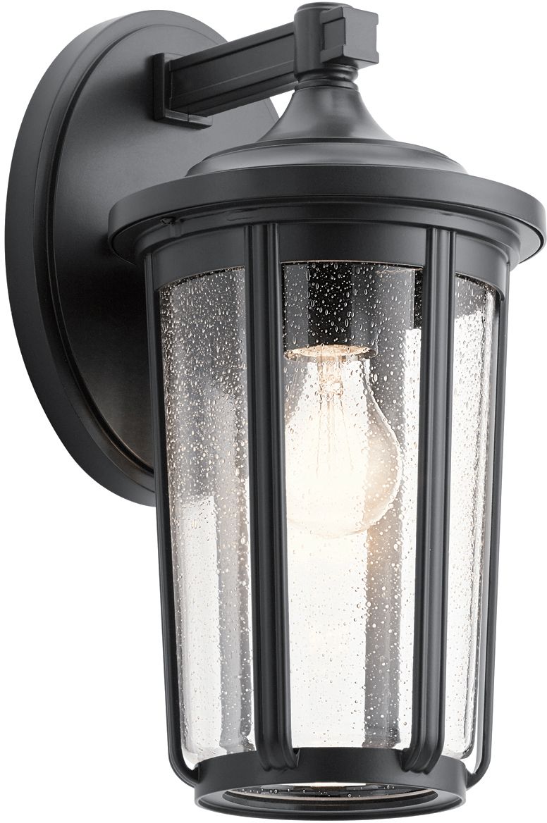 Quintiesse Fairfield lámpara de pared para exteriores 1x60 W negro-transparente QN-FAIRFIELD-L-BK