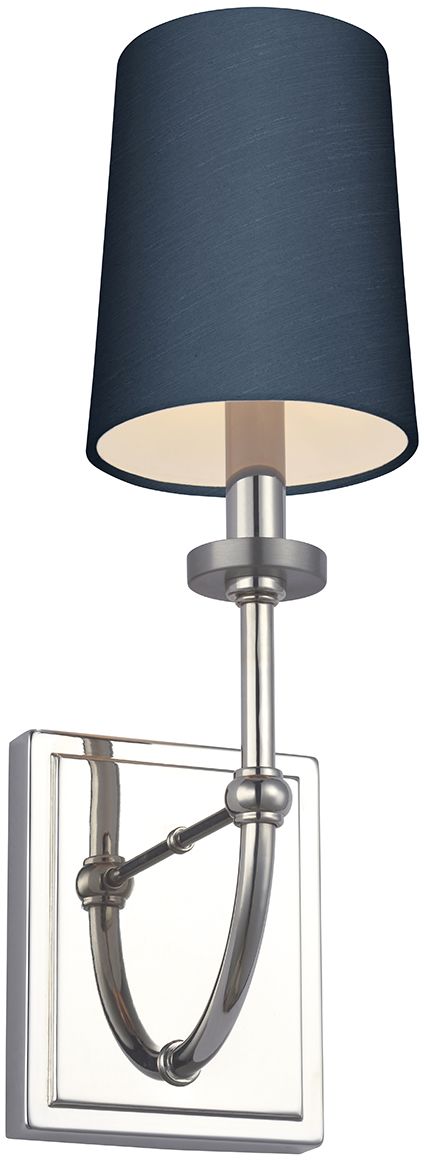Quintiesse Felixstowe lámpara de pared 1x3 W cromo-azul QN-FELIXSTOWE1-B