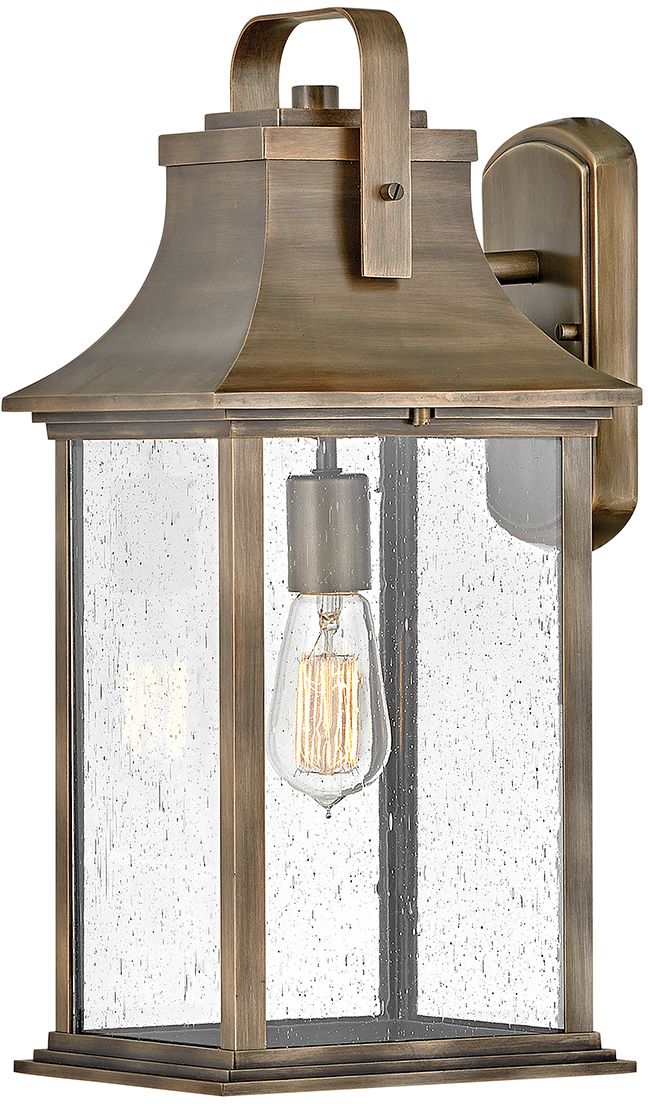 Quintiesse Grant lámpara de pared para exteriores 1x60 W marrón QN-GRANT-L-BU