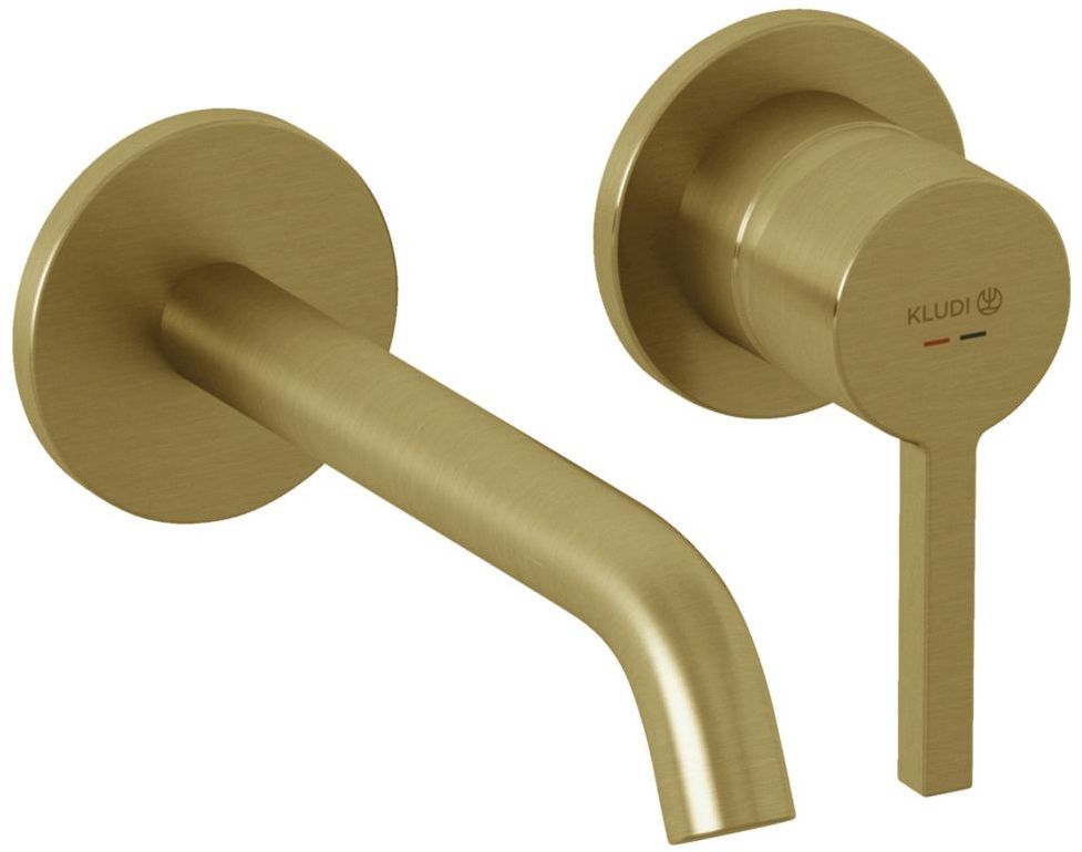 Kludi Nova Fonte Pura grifo para lavabo empotrado oro 20244N015