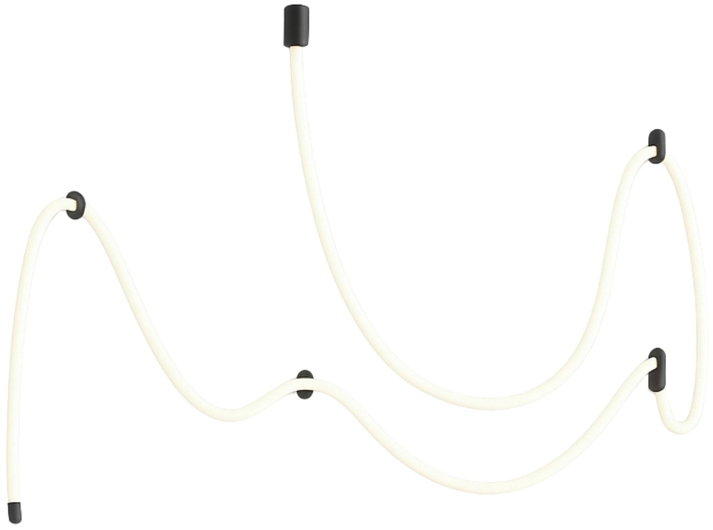 Abigali Skyline lámpara colgante 1x60 W negro LWSLF