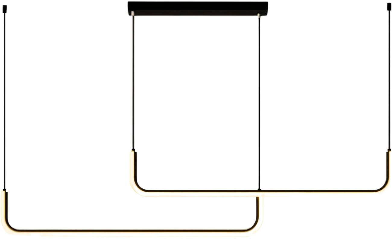 Abigali Nikon lámpara colgante 2x36 W negro LWNN