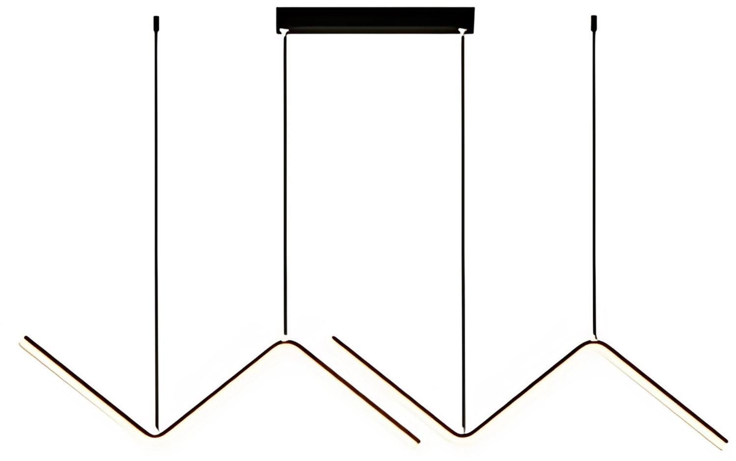 Abigali MontBlanc lámpara colgante 2x26 W negro LWMB-90CM