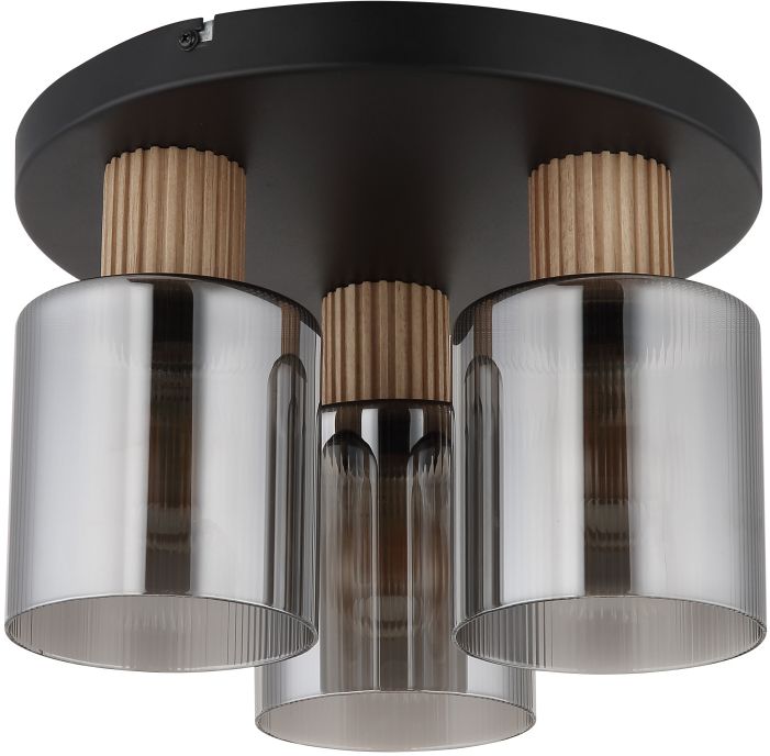 Globo Lighting Aleidis lámpara de techo 3x25 W negro-ahumado 15768-3D