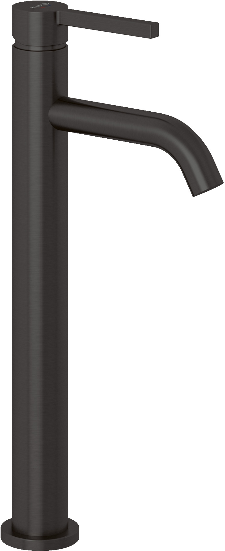 Kludi Nova Fonte Pura grifo para lavabo de pie negro 20298N215