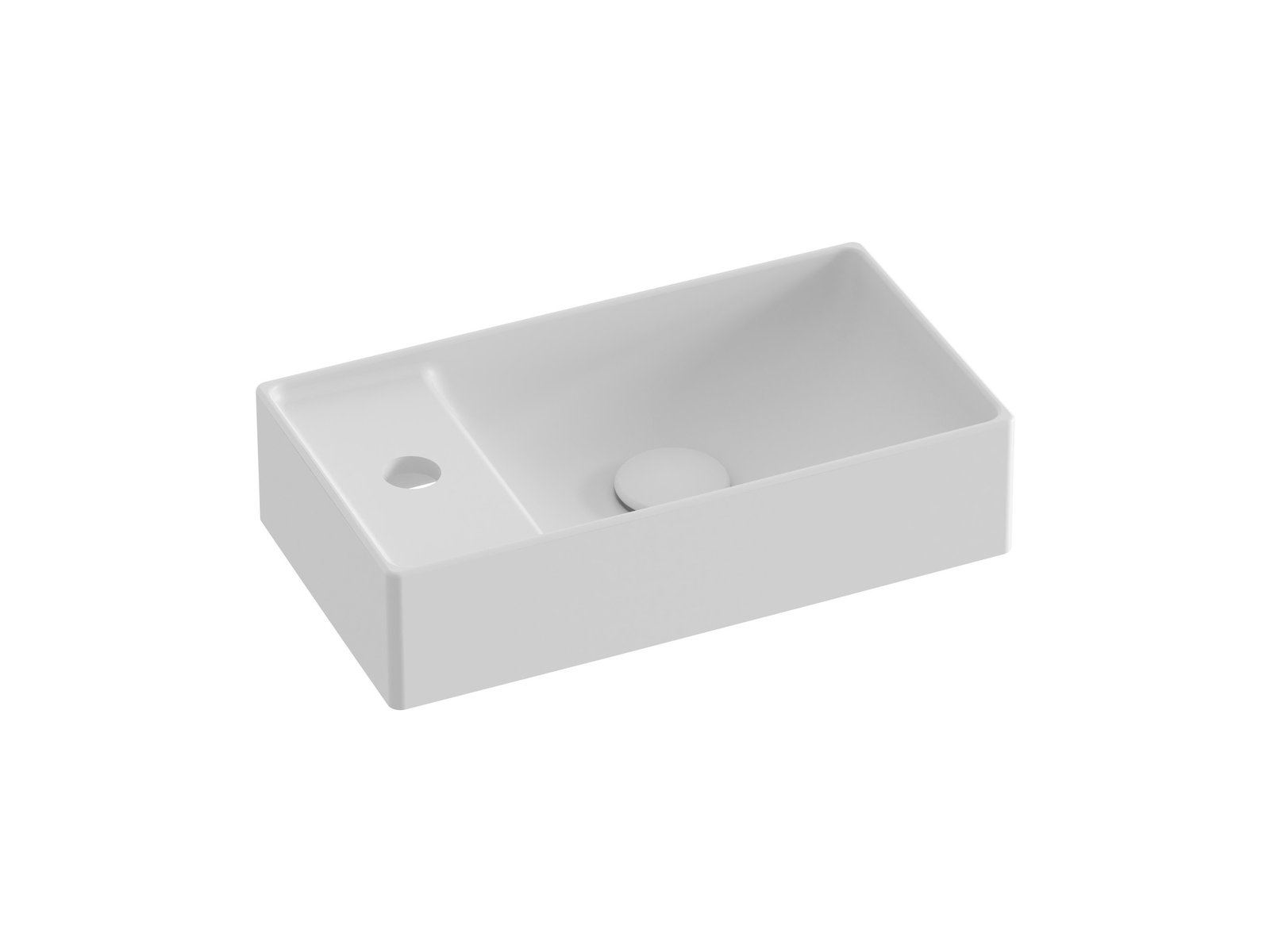 Ravak Veda lavabo 40x22 cm rectangular para mueble blanco mate XJX0E240002
