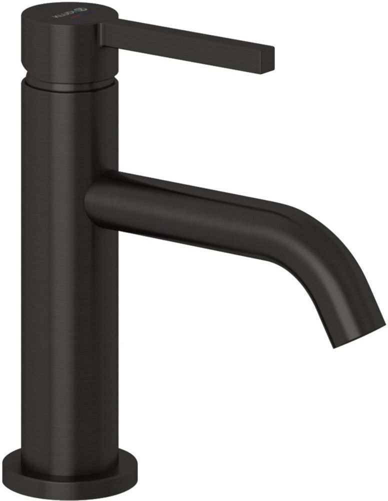 Kludi Nova Fonte Pura grifo para lavabo de pie negro 20288N215