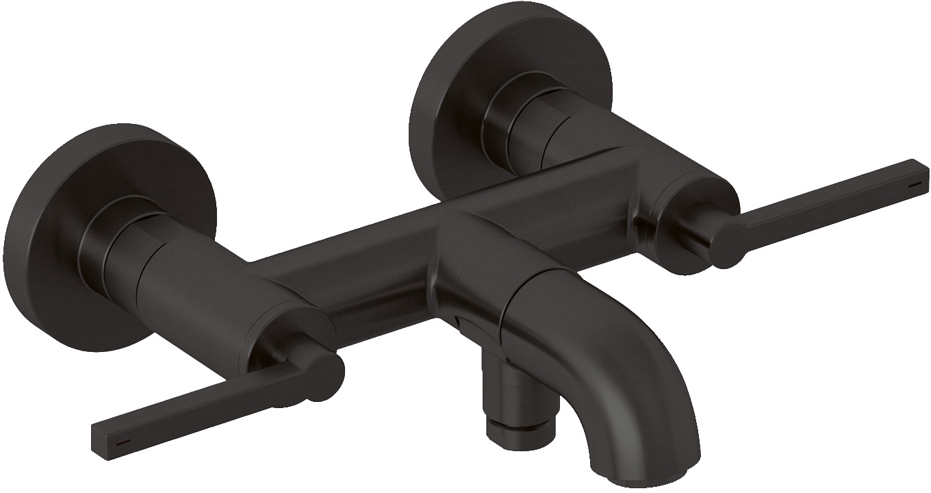 Kludi Nova Fonte Puristic grifo de bañera y ducha a pared negro 20540N215