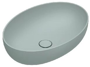 Catalano Sfera lavabo 60x42 cm oval sobre encimera azul 0522600028
