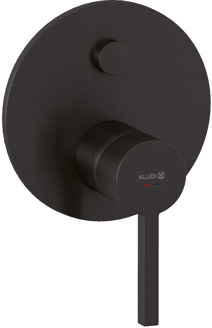 Kludi Nova Fonte Puristic grifo de bañera y ducha empotrado negro 20759N215