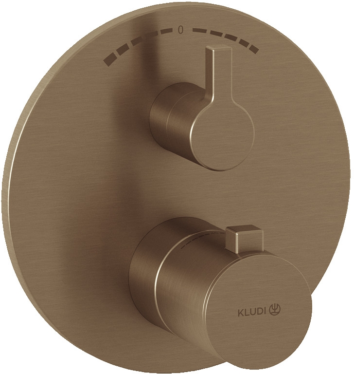 Kludi Nova Fonte Puristic grifo de bañera y ducha empotrado con termostato || 20810N115