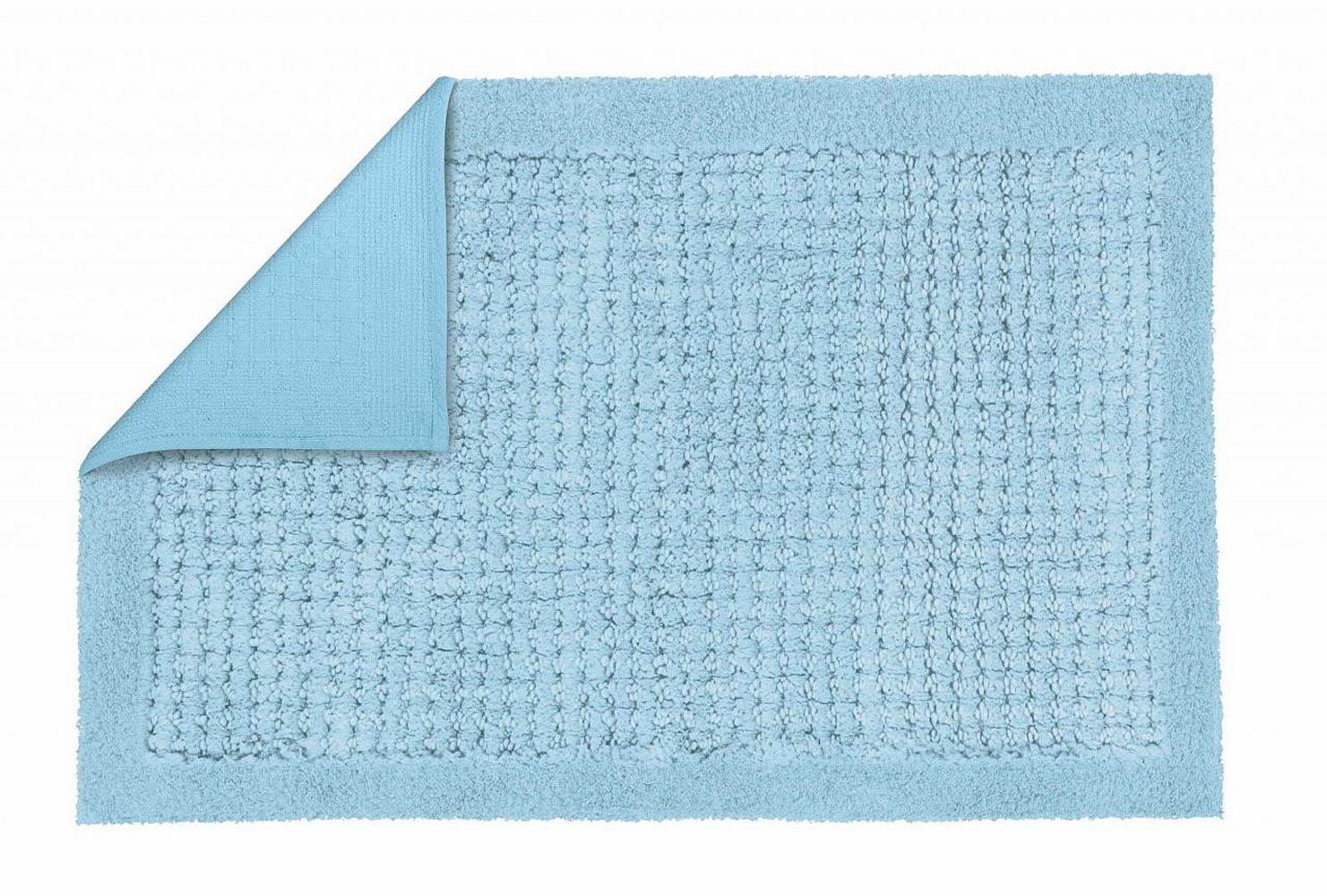 Kleine Wolke Net alfombrilla para baño 120x70 cm rectangular azul 9171649225