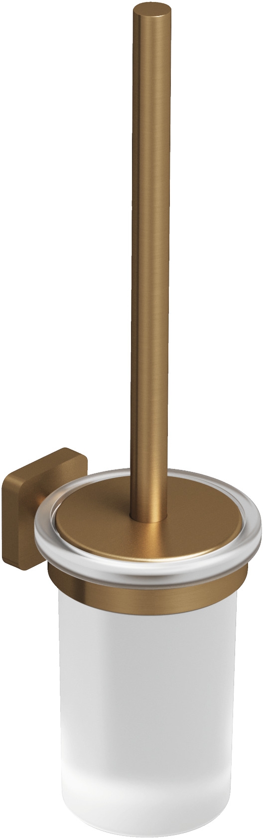 Kludi Vela S escobilla de wc con soporte atornillado marrón 25974N1