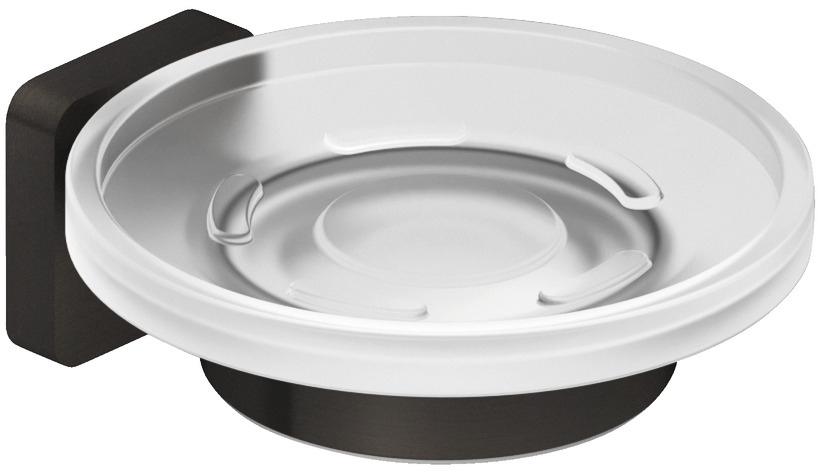 Kludi Vela S jabonera de pared negro 25985N2