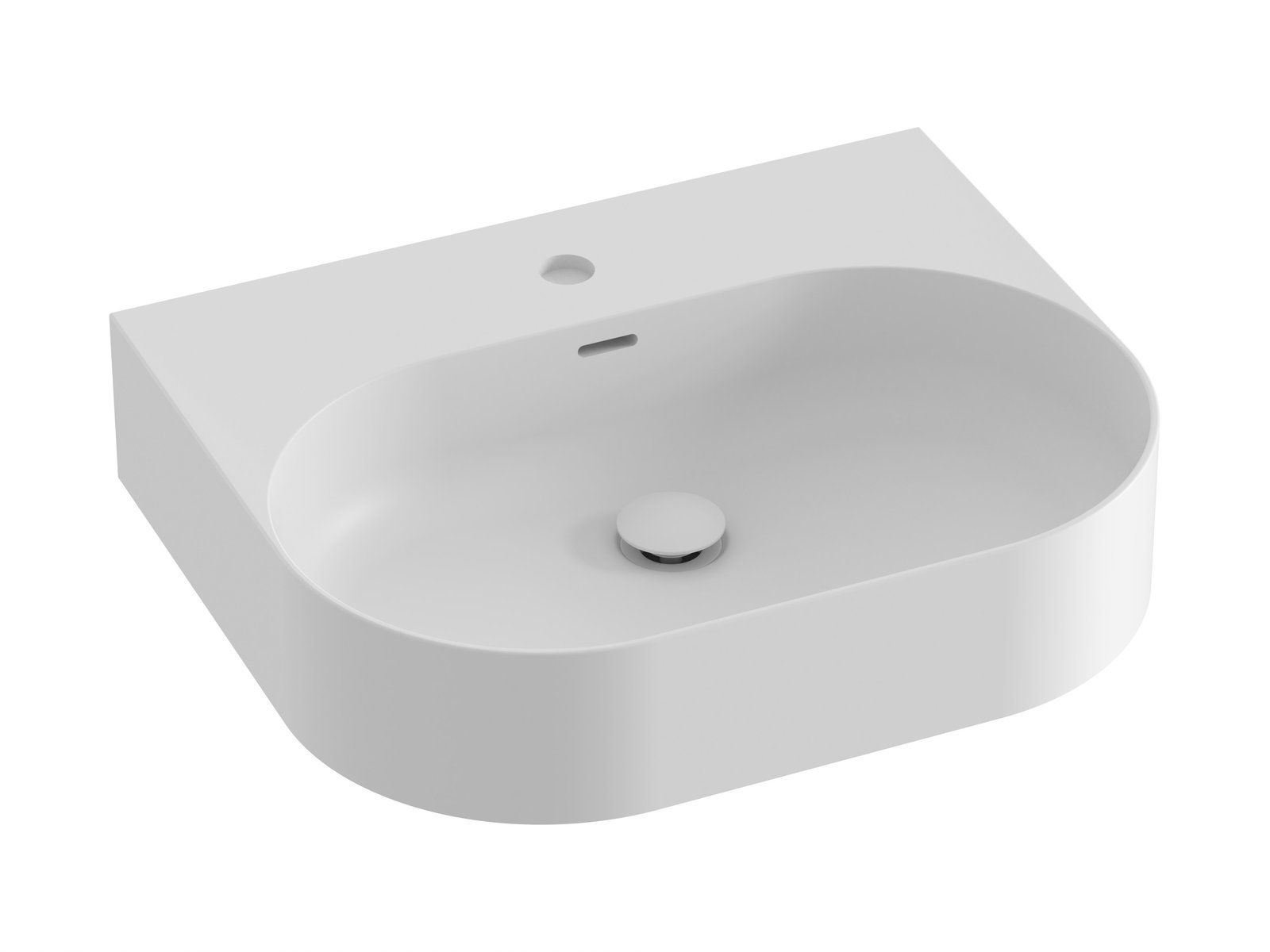 Ravak Ceramic lavabo 55.3x45.2 cm rectangular clásico blanco XJX0E155003