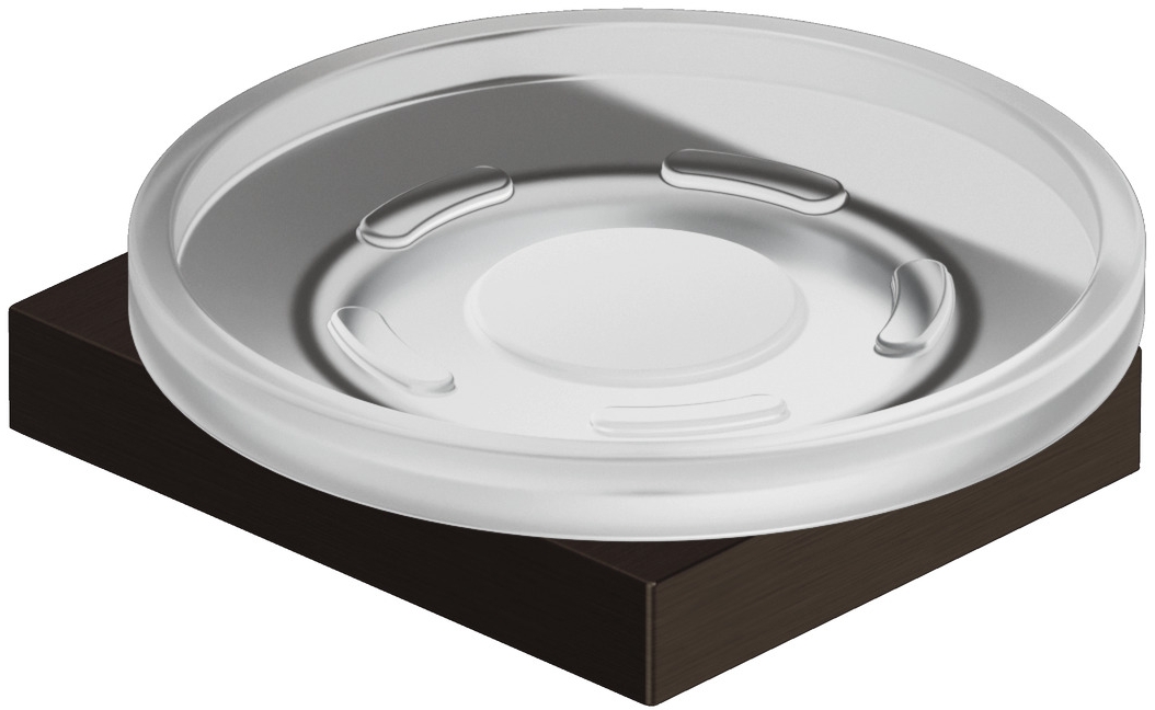 Kludi Vela C jabonera de pared negro-blanco 31985N2