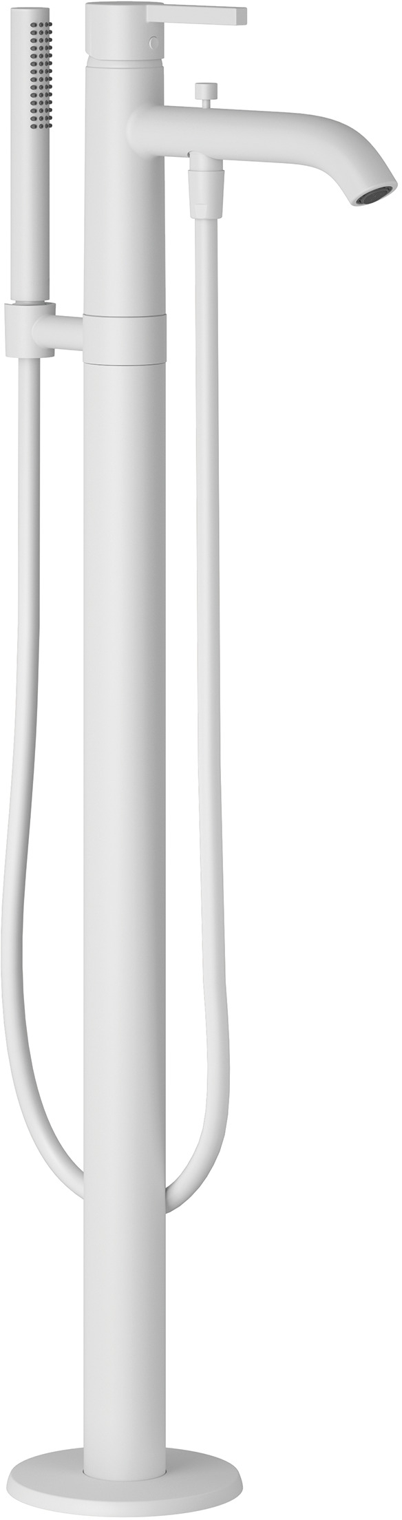 Kludi Nova Fonte Pura grifo de bañera y ducha en suelo blanco 385905315