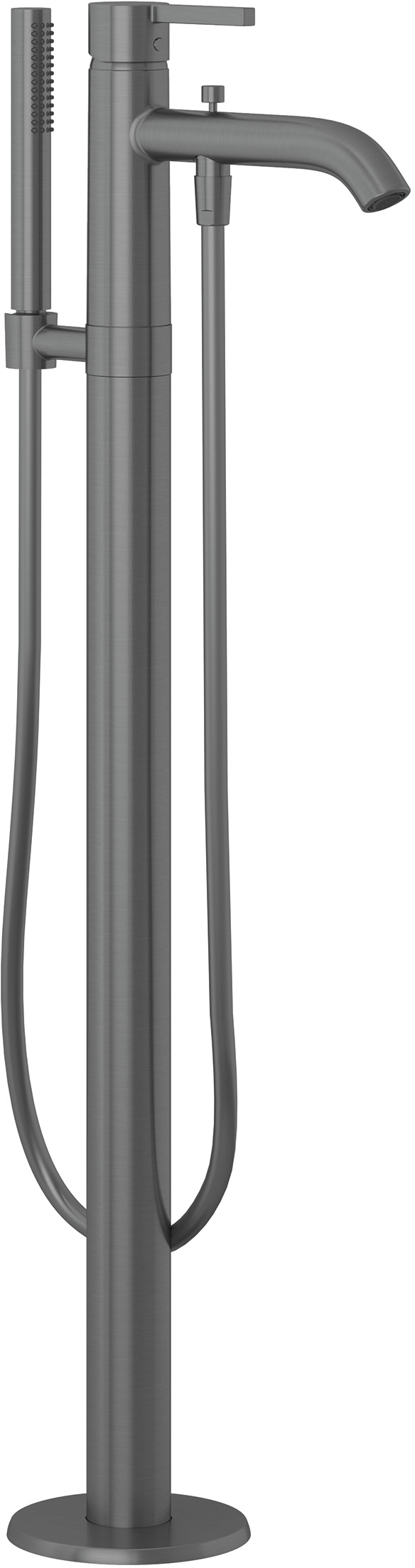 Kludi Nova Fonte Pura grifo de bañera y ducha en suelo negro 38590N215