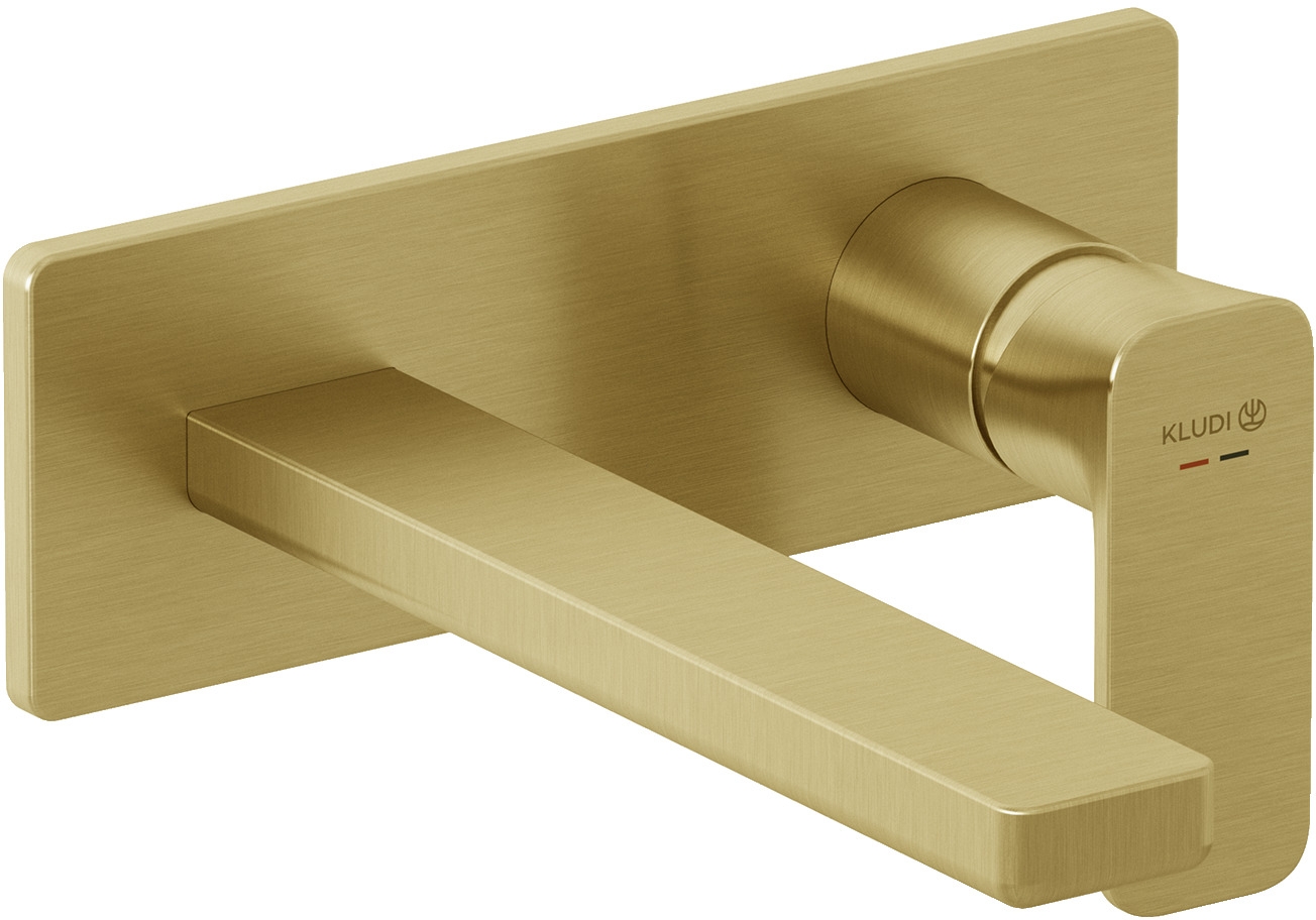 Kludi Renon grifo para lavabo empotrado oro 42244N075