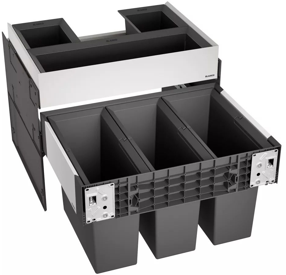Blanco Select II clasificador de residuos 45 l negro 526209