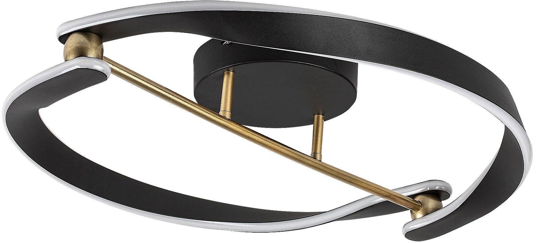 Rabalux Adalind lámpara de techo 1x40 W negro-oro 71149