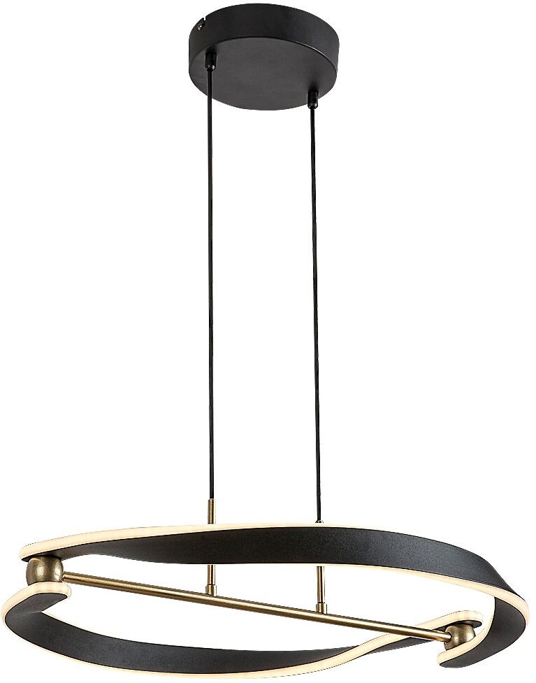 Rabalux Adalind lámpara colgante 1x40 W negro-oro 72149