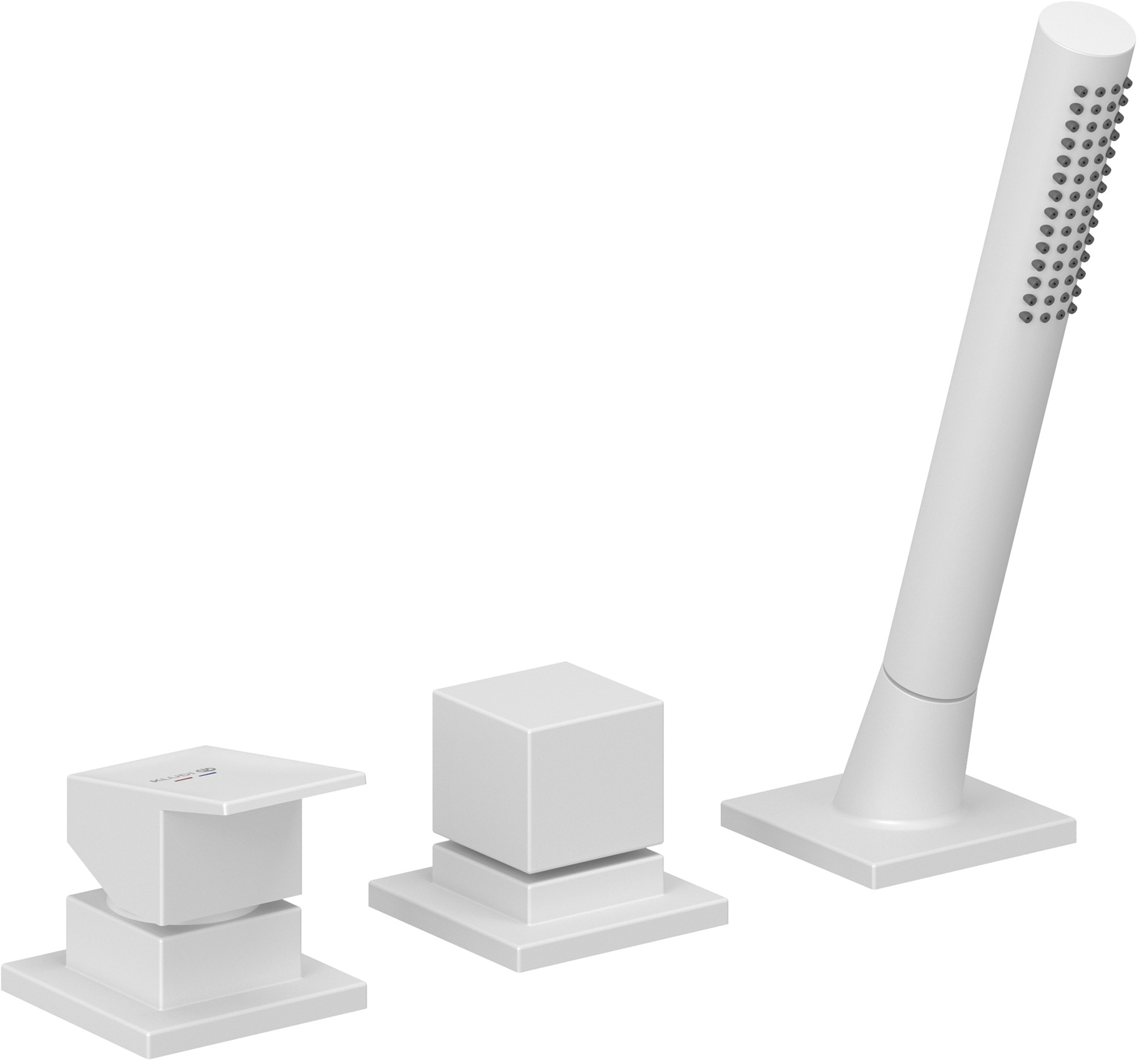 Kludi Decus grifo de bañera y ducha en bañera blanco 544475375