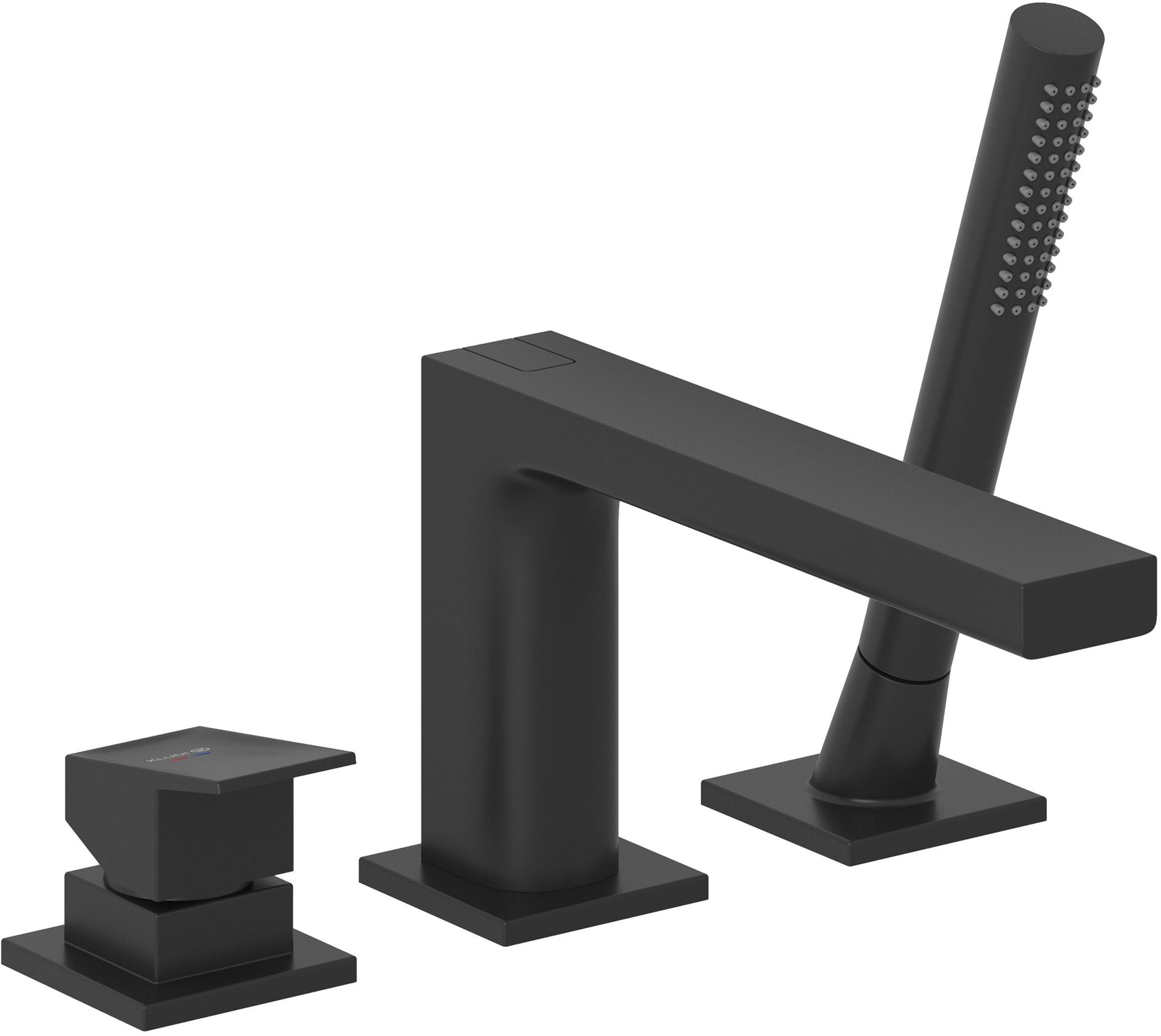 Kludi Decus grifo de bañera y ducha en bañera negro 544483975