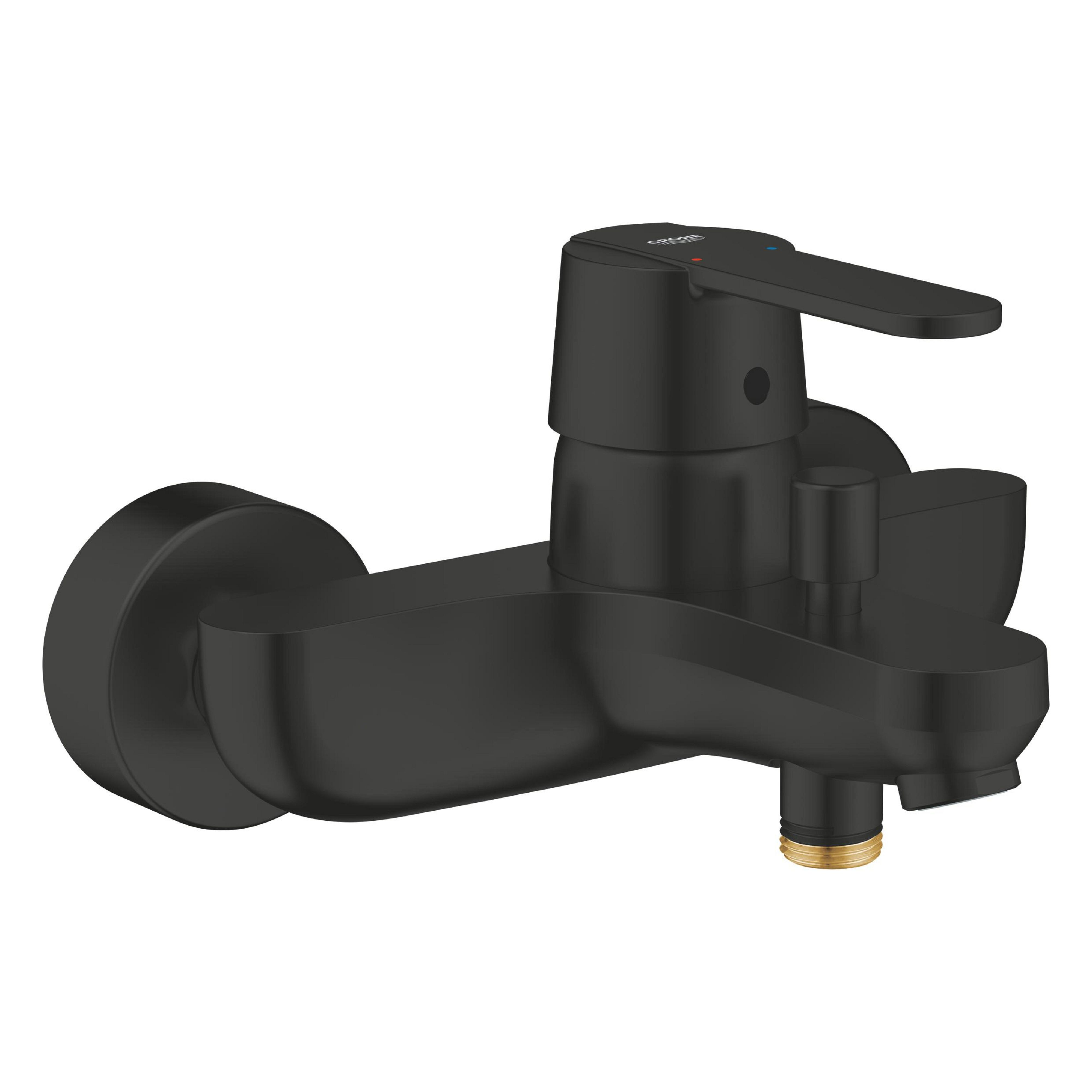 Grohe Get grifo de bañera y ducha a pared negro 328872430