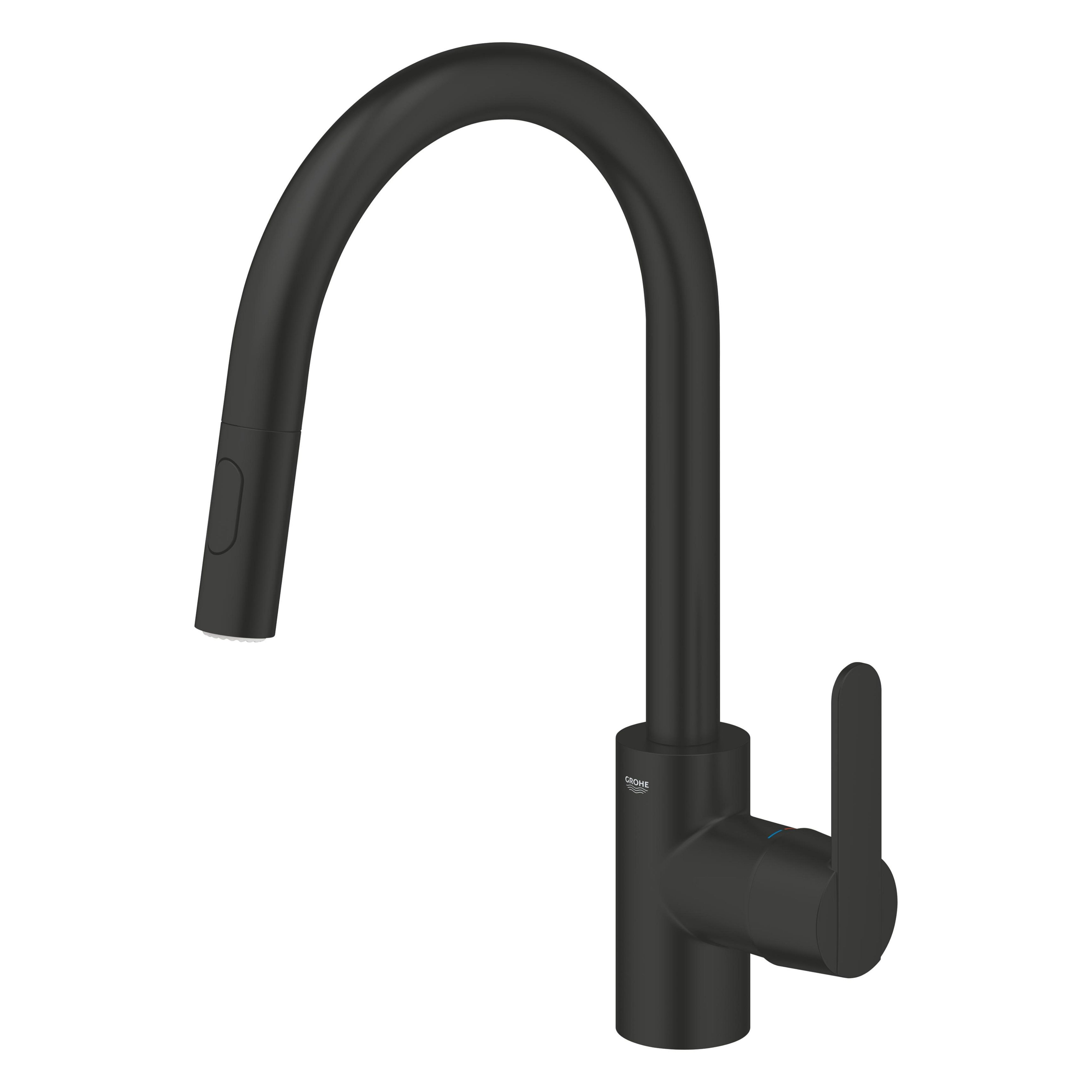Grohe Get grifo de cocina de pie negro 314842431
