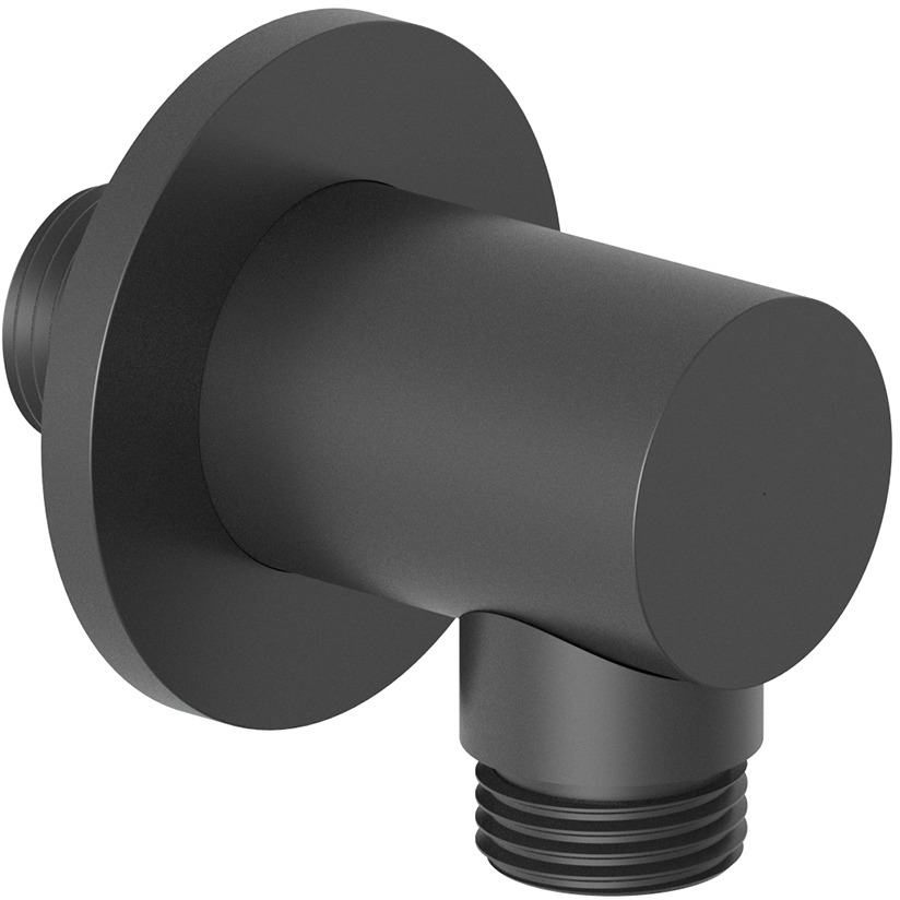 Kludi A-QA codo de conexión a pared negro 6554739-00