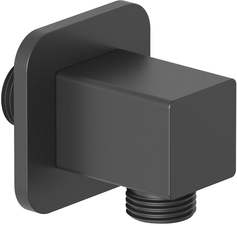 Kludi A-QA codo de conexión a pared negro 6554839-00
