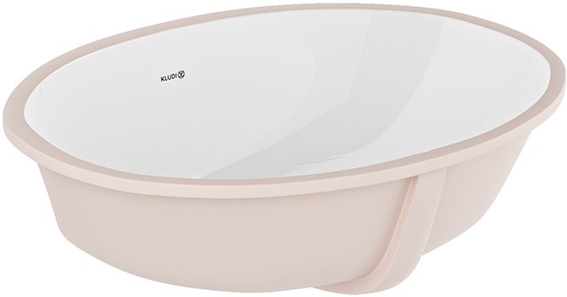 Kludi Resa lavabo 44x35 cm oval bajo encimera blanco 59W0243