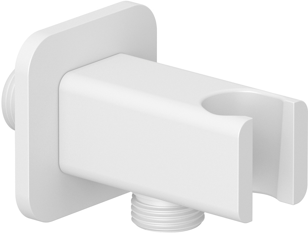 Kludi A-QA conector angular con soporte blanco 6556853-00