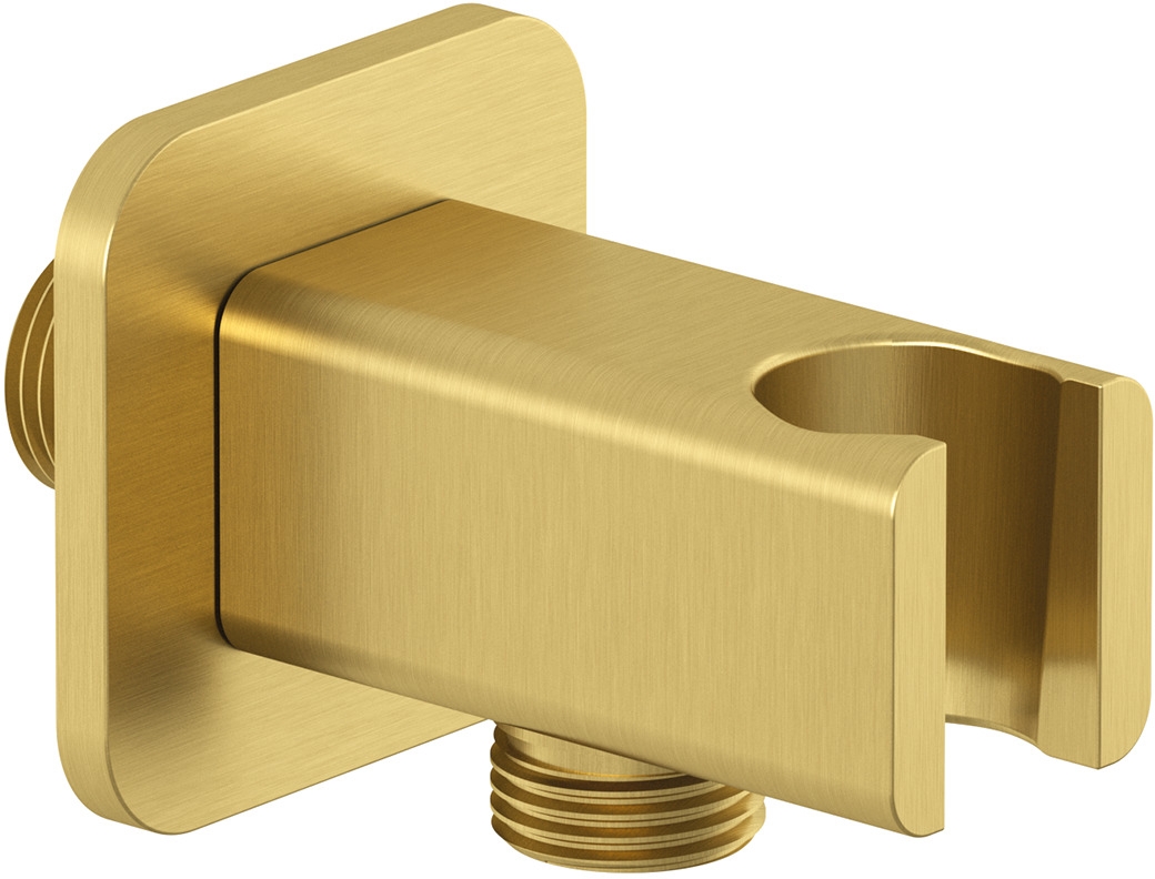 Kludi A-QA conector angular con soporte oro 65568N0-00