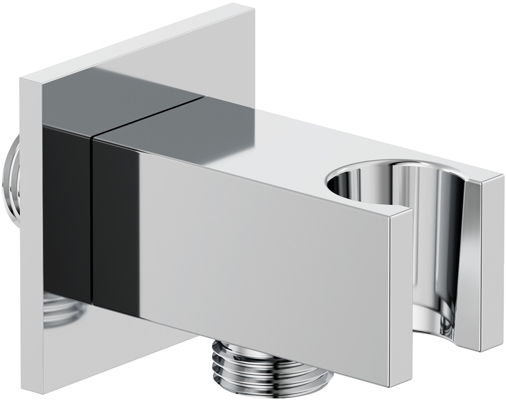 Kludi A-QA conector angular con soporte cromo 6556905-00