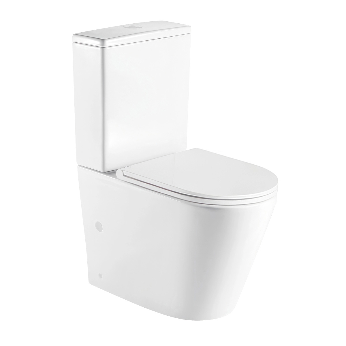 Oltens Jog taza de inodoro compacto con descarga de remolino blanco 44500000