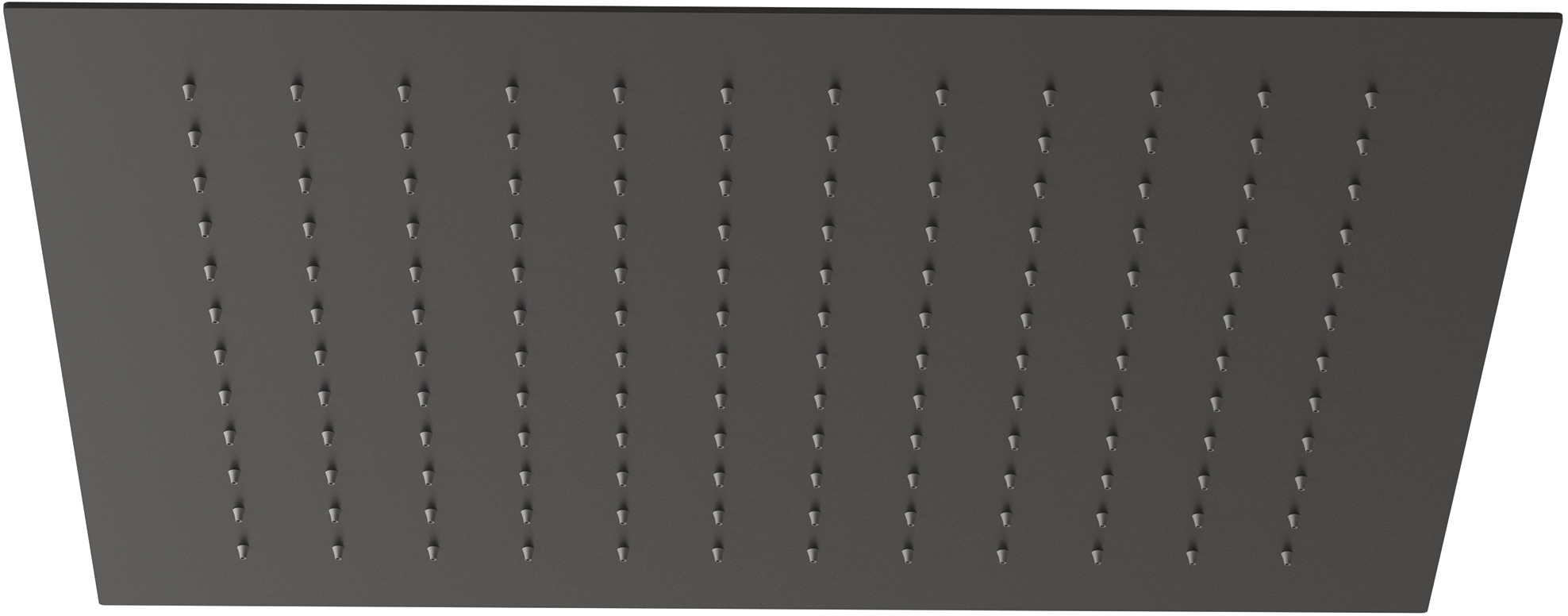 Kludi Asana ducha con efecto lluvia 44x44 cm cuadrada negro 6941039-00