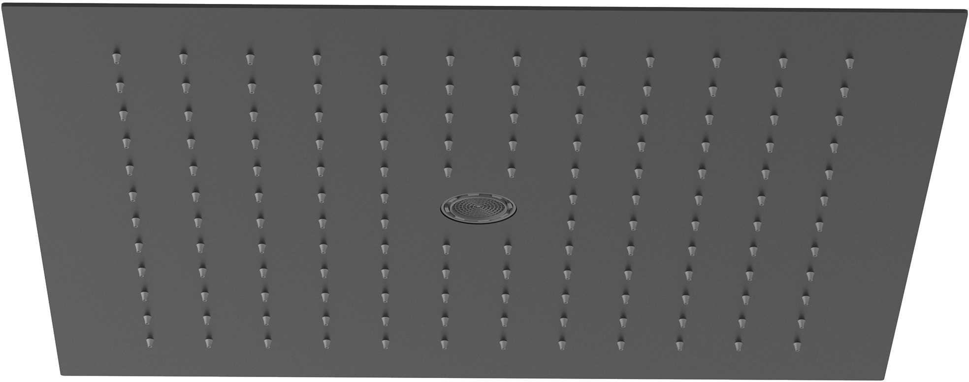 Kludi Asana ducha con efecto lluvia 44x44 cm cuadrada negro 6942039-00