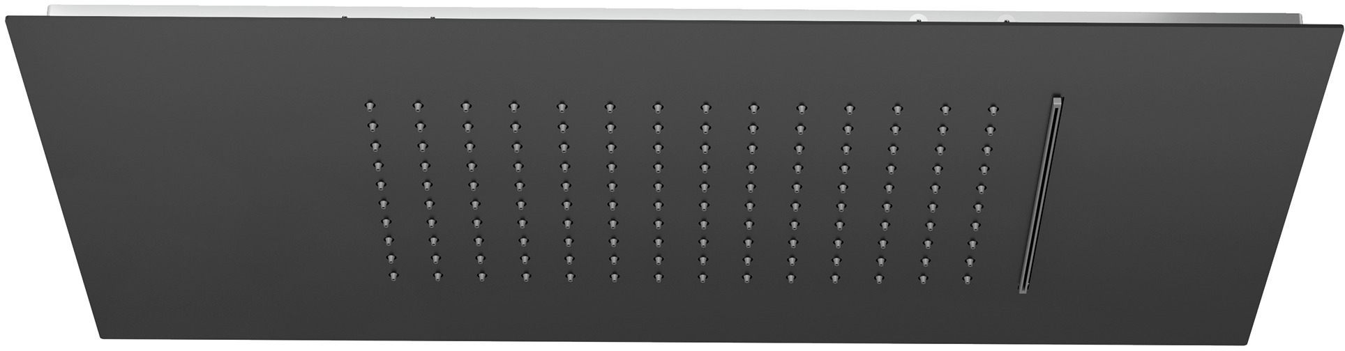 Kludi Asana ducha con efecto lluvia 60x30 cm rectangular negro 6945039-00
