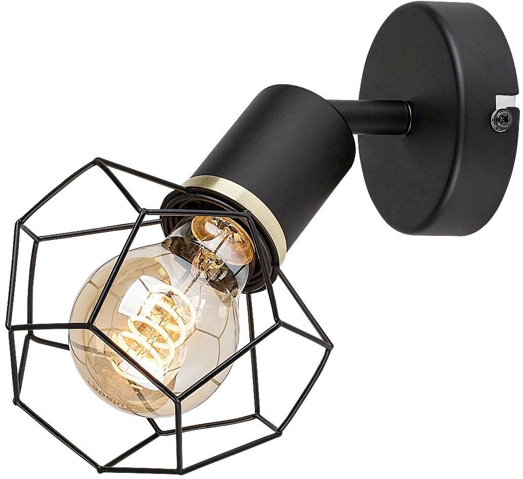 Rabalux Fran lámpara de pared 1x40 W negro 71065