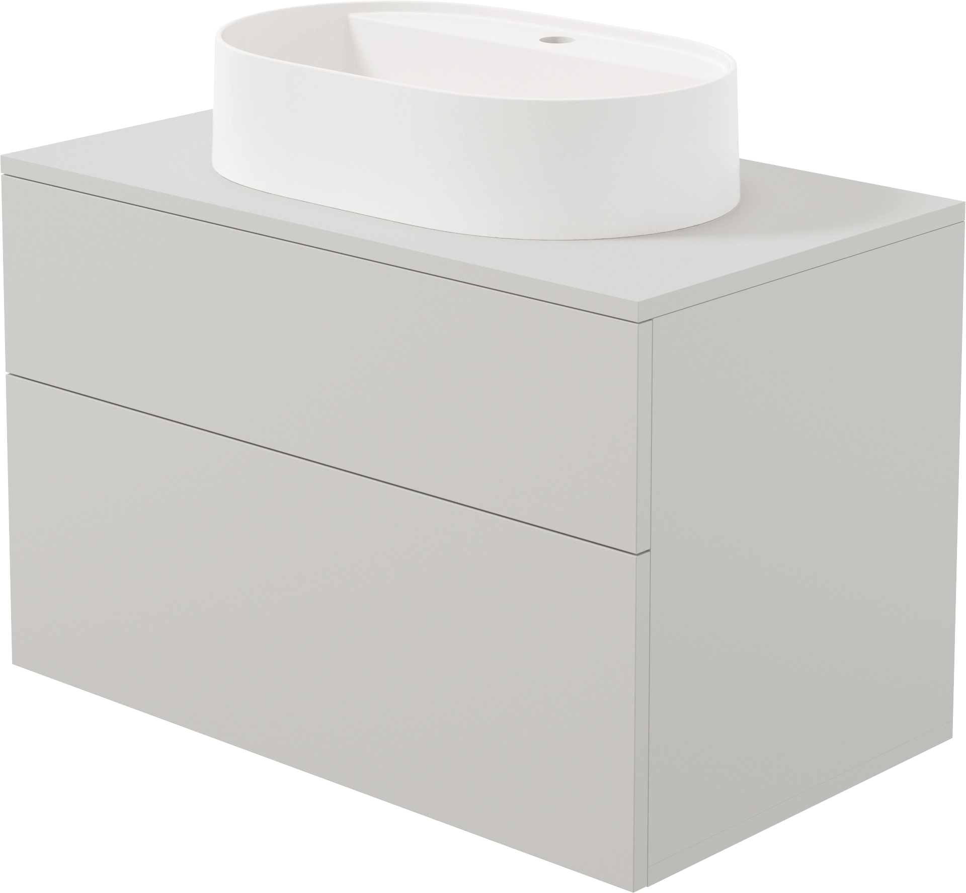 Deante Prizma lavabo con mueble y encimera 80 cm beige SDKB8SAU6B
