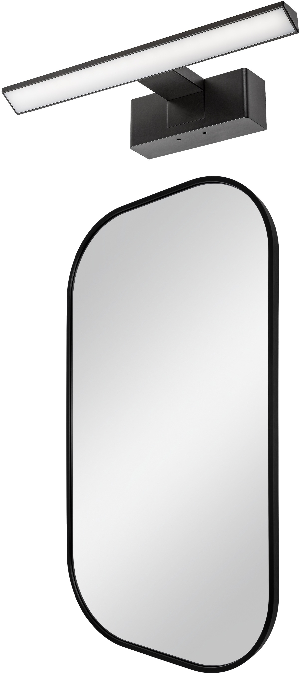 Conjunto espejo Dubiel Vitrum Luis 5905241012834, lámpara de pared Rabalux Loric 75024